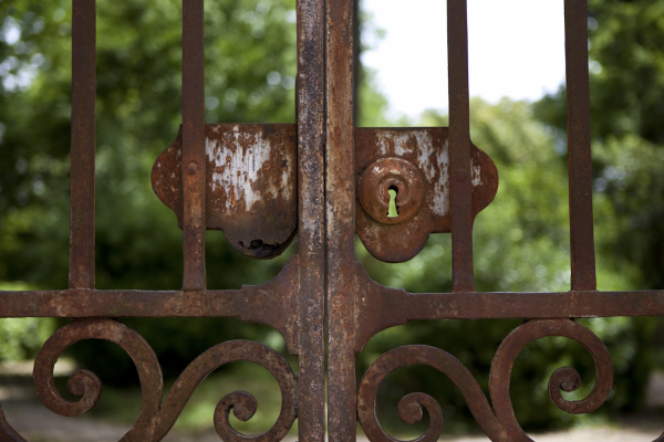 Grille rouillée